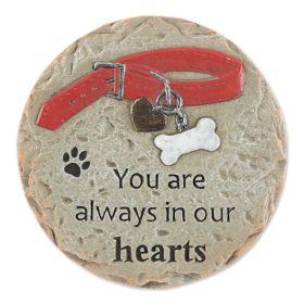 Accent Plus Pet Memorial Stepping Stone - Always In Our Hearts