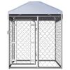Outdoor Dog Kennel with Roof 39.4"x39.4"x49.2"