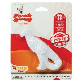 Nylabone Dental Dinosaur Power Chew Durable Dog Toy Chicken, 1ea/SMall/Regular 1 ct