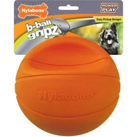 Nylabone Power Play Dog Basketball BBall Gripz Basketball, 1ea/Large 1 ct