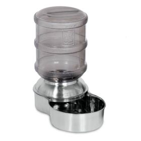 Petmate Replenish Waterer Stainless Steel Stainless Steel, Smoke Small
