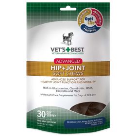 Vet's Best Advanced Hip + Joint Soft Chews 30 Chews 4.2 oz