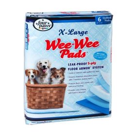 Four Paws Wee-Wee Superior Performance Dog Pads 6-Count X-Large 28" x 34"