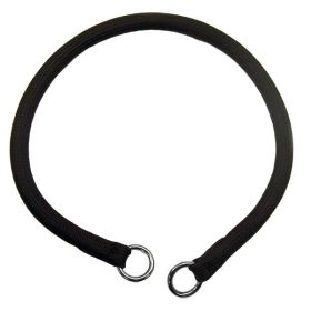 Coastal Round Nylon Training Dog Collar Black 3/8 in x 20 in