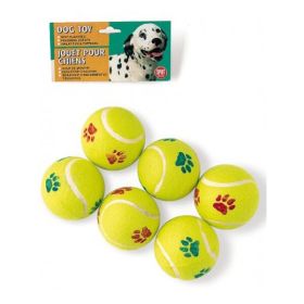 Spot Tennis Ball Dog Toy Assorted 6 Pack 2.5 in