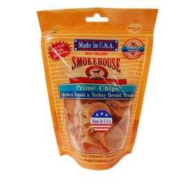 Smokehouse USA Made Prime Chips Chicken & Turkey Dog Treat 4 oz