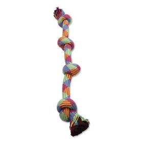 Mammoth Pet Products Braidys 4 Knot Rope Tug Dog Toy 4 Knots Multi-Color 34 in