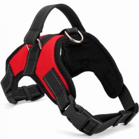 Dog Chest Strap Traction Rope Explosion proof Flushing Dog Chest Strap (Specifications (length * width): L, colour: red)