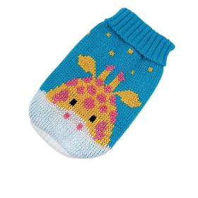 Christmas cat and dog sweaters (Color: blue deer, size: XL Within 2-3.5kg)