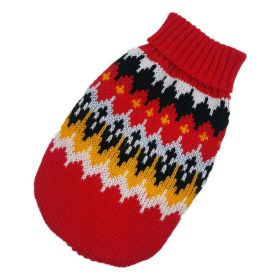 Christmas cat and dog sweaters (Color: happy, size: XL Within 2-3.5kg)