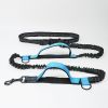 Hands Free Dog Leash for Medium and Large Dogs - Durable Dual Handle Waist Leash with Reflective Bungee for Running; Walking; Training; Hiking